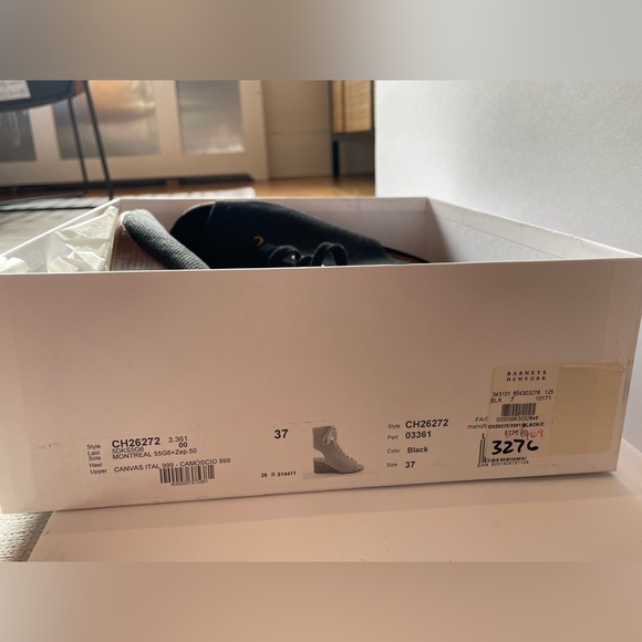 Chloe- Black Canvas Montreal Wedge - Picture 6 of 6